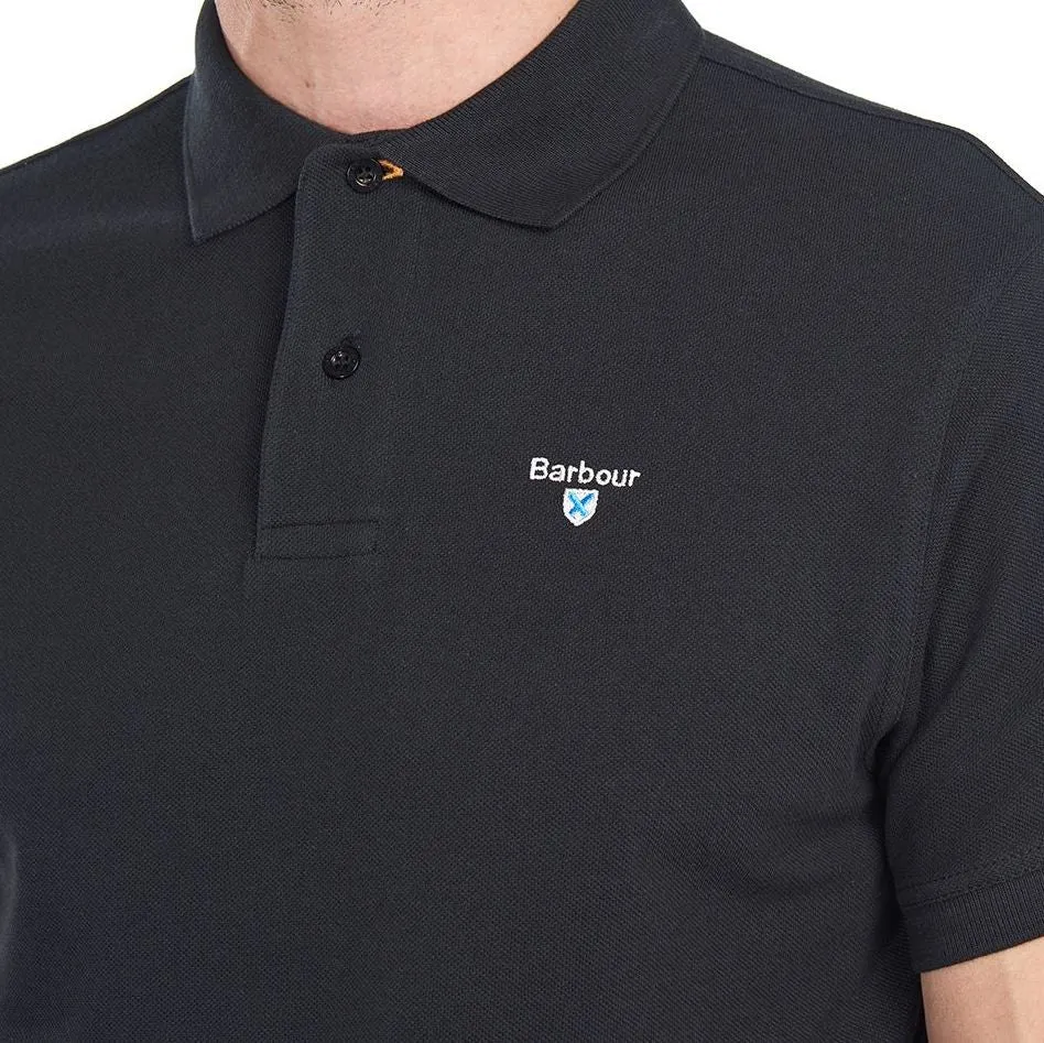 Barbour Polo Shirt Sports Polo shirt in Black MML0358BK31