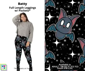 Batty Full Length Leggings w/ Pockets by ML&M