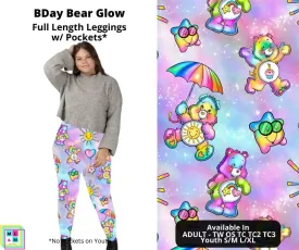 BDay Bear Glow Full Length Leggings w/ Pockets by ML&M