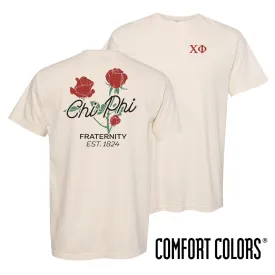 Chi Phi Comfort Colors Rosebud Ivory Short Sleeve Tee