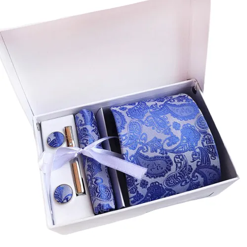 Classy Men Box - Blue Paisley