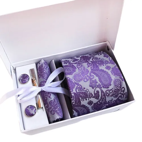 Classy Men Box - Purple Paisley