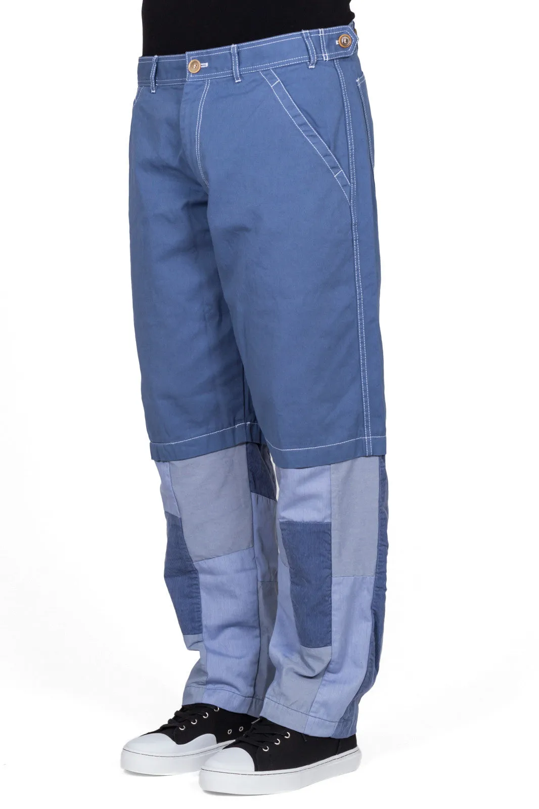 Cotton Drill Patchwork Trousers