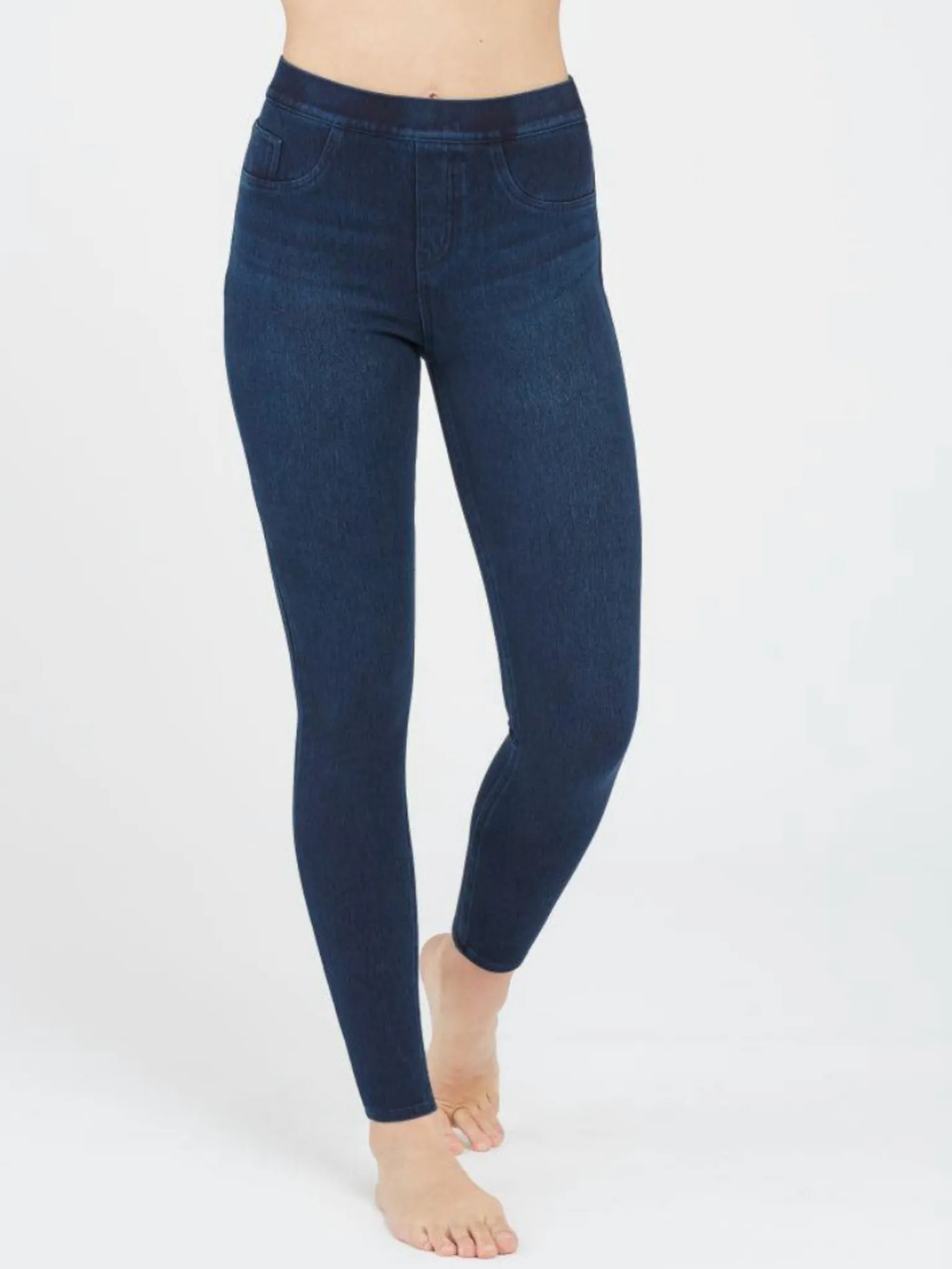 Jean-Ish®  SPANX Ankle Leggings - Twilight Rinse