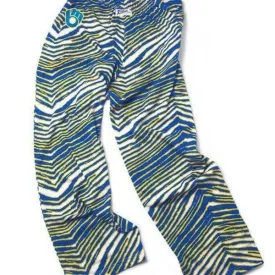 Milwaukee Brewers ZUBAZ Blue Yellow Vintage Style Zebra Retro Logo Pants