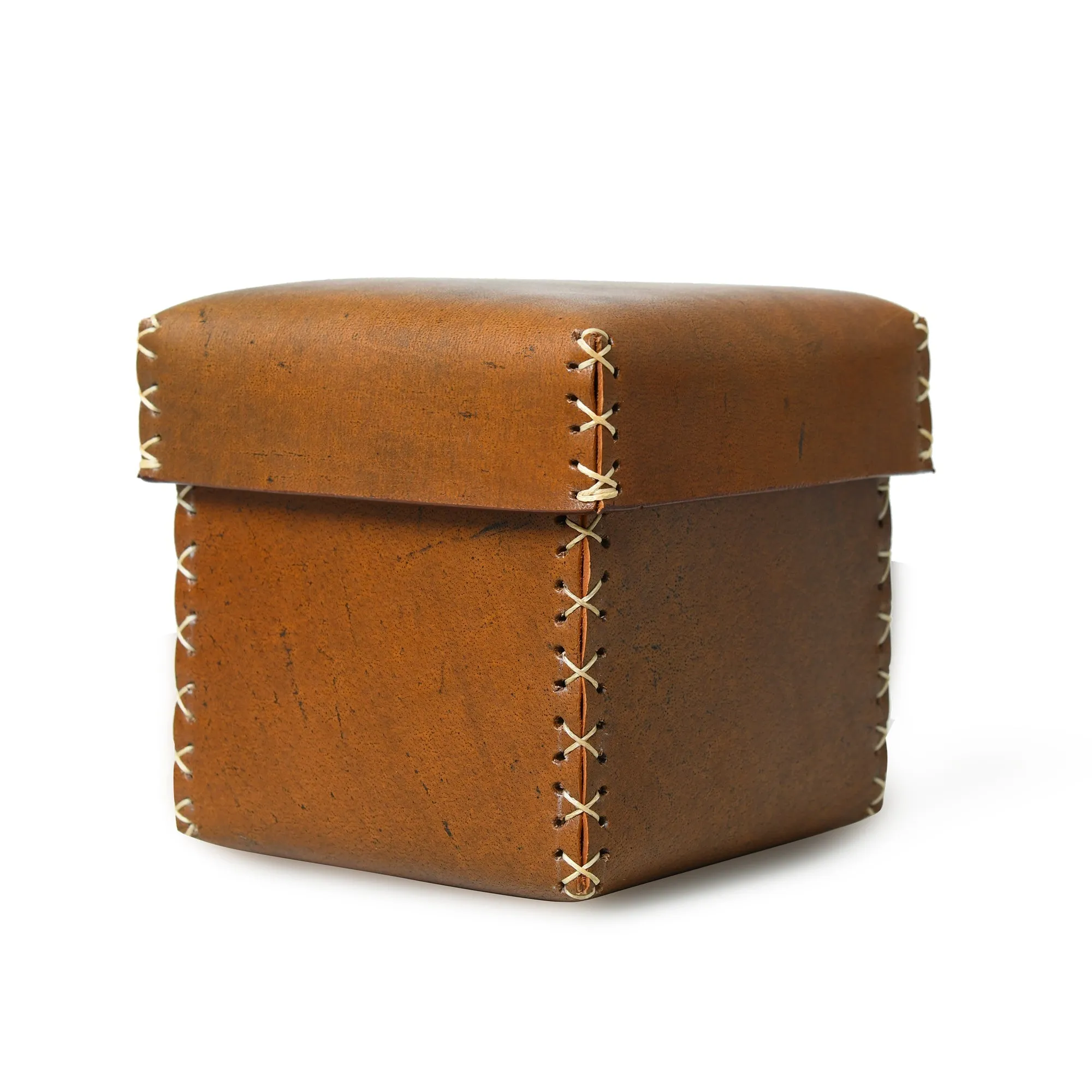 Multi Utility Leather Storage Box