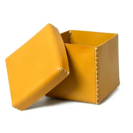 Multi Utility Leather Storage Box