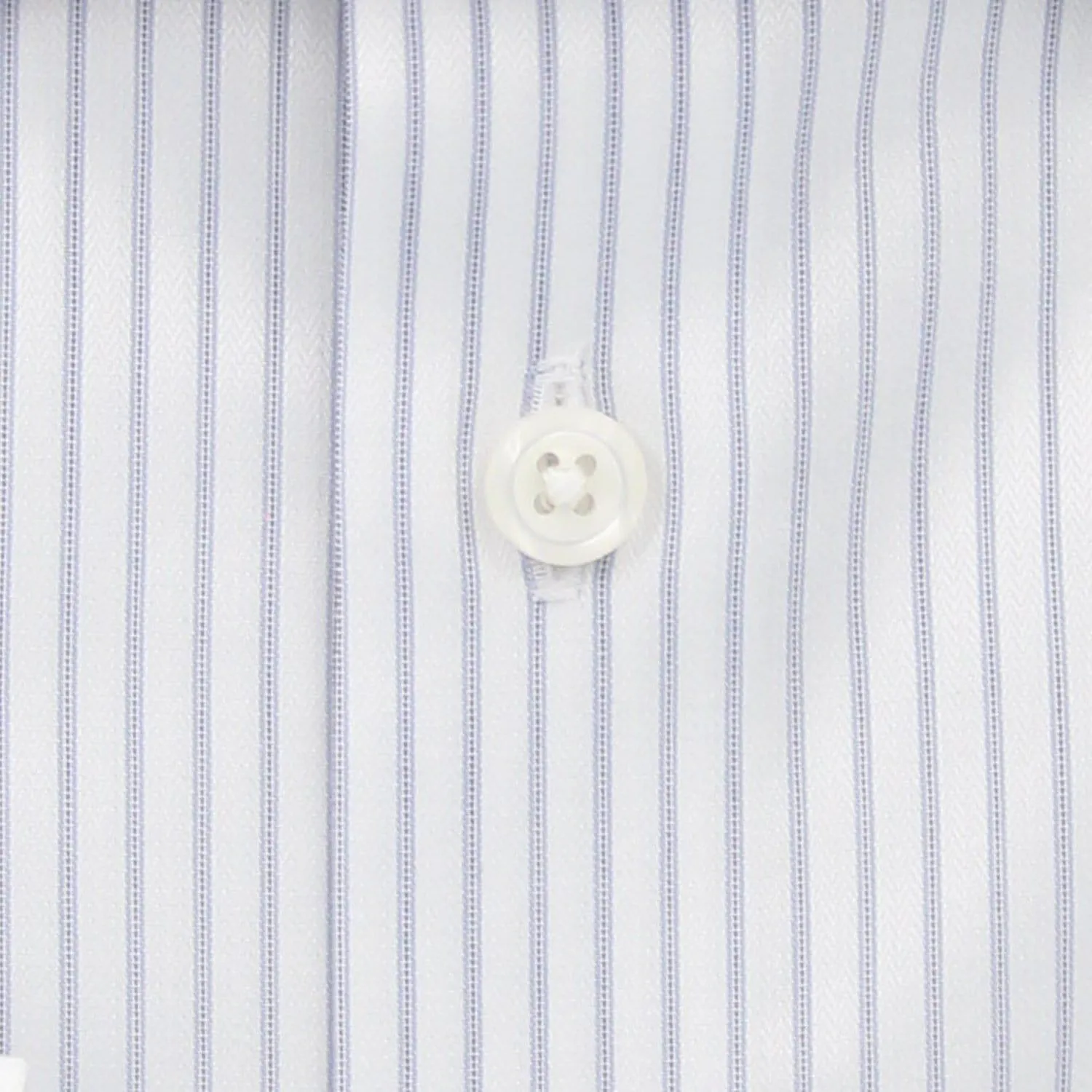 Non-Iron White with Grey Stripe Shirt