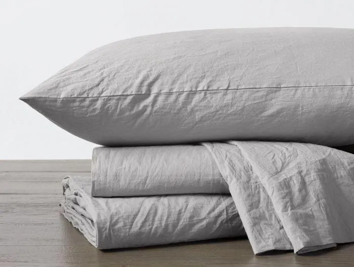 Organic Crinkled Percale Sheet Sets by Coyuchi