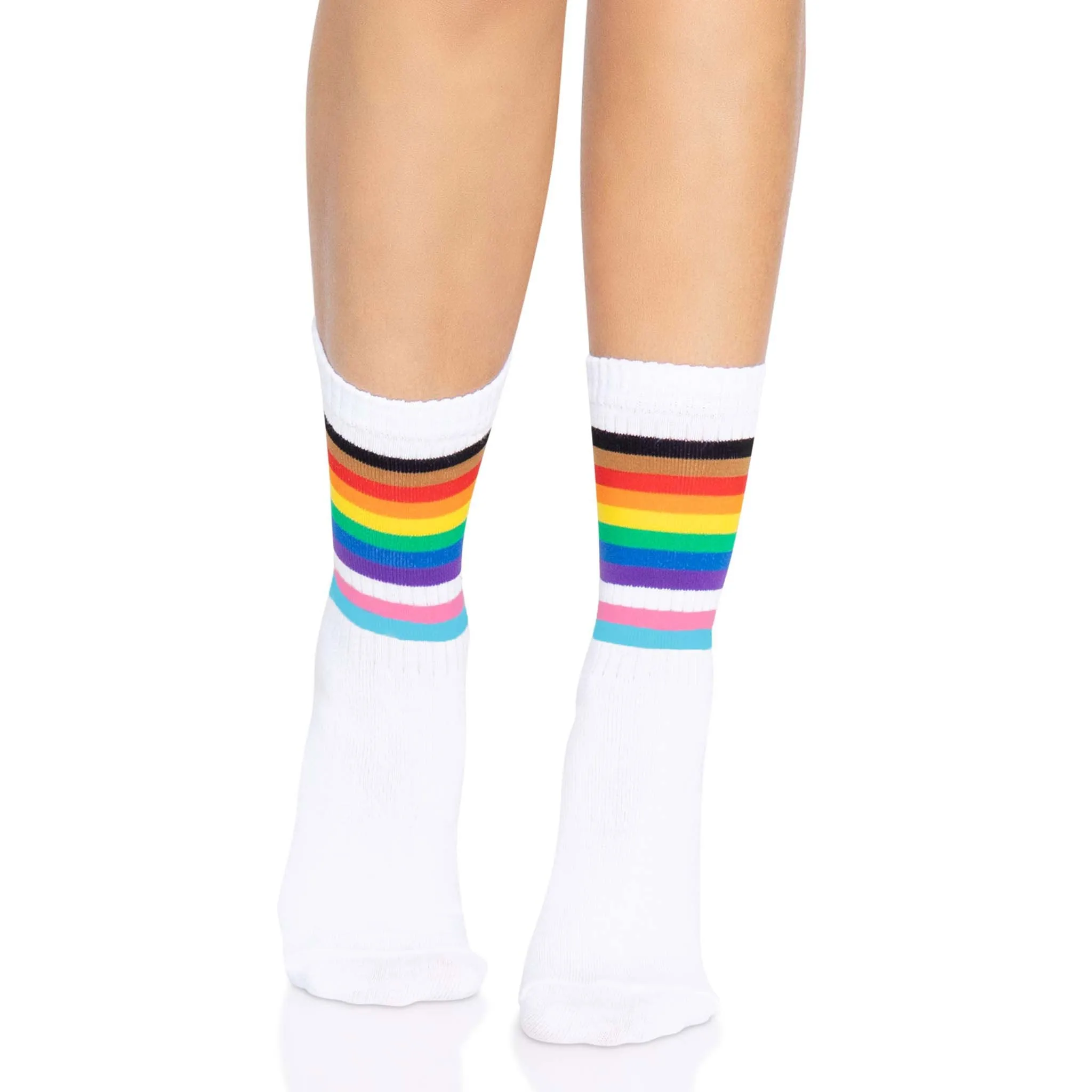 Pride Crew Socks - One Size - Rainbow