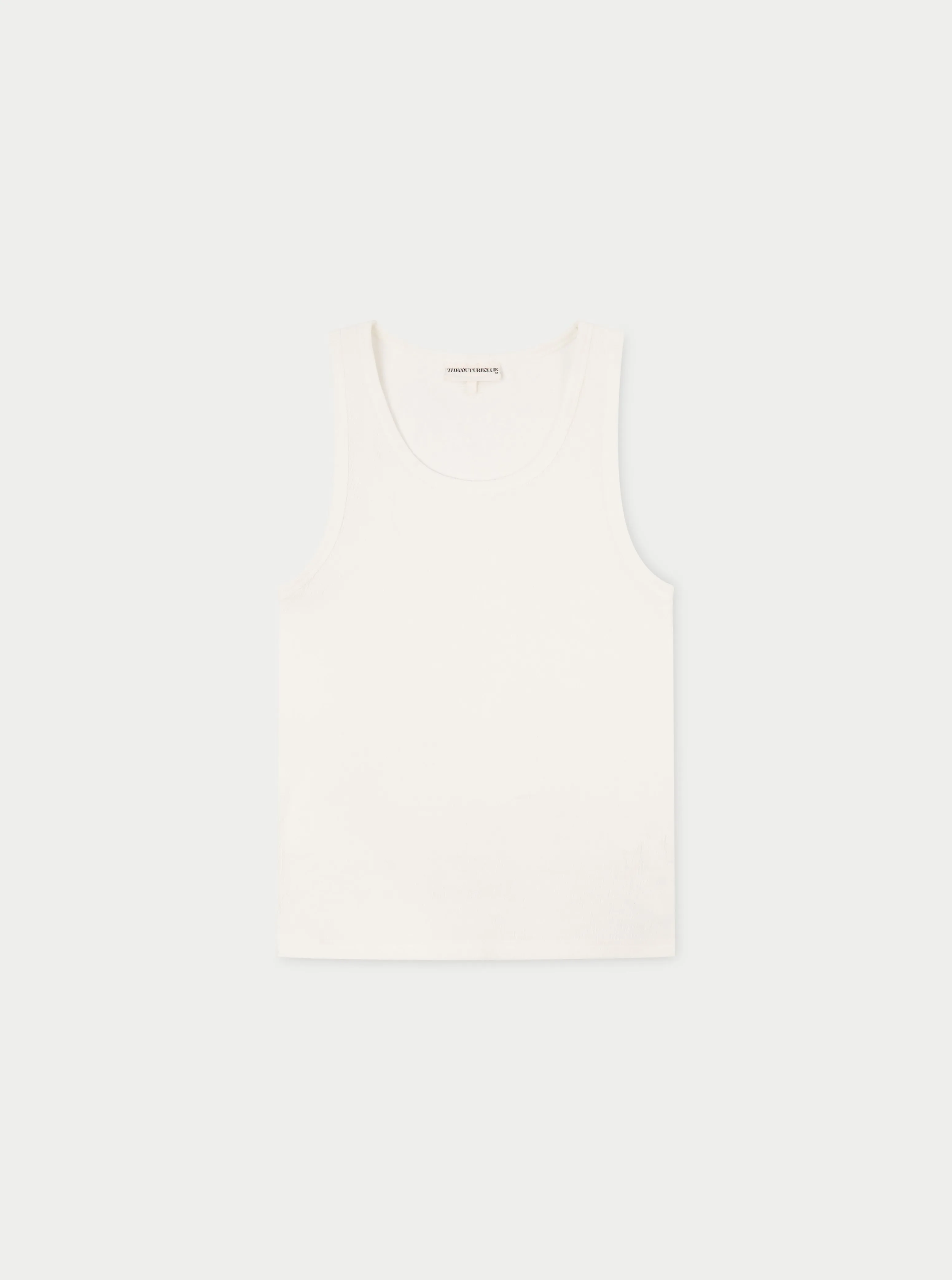 RIB TEXTURED VEST - OFF WHITE