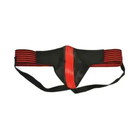 Rouge Jock With Stripes Medium Red Black