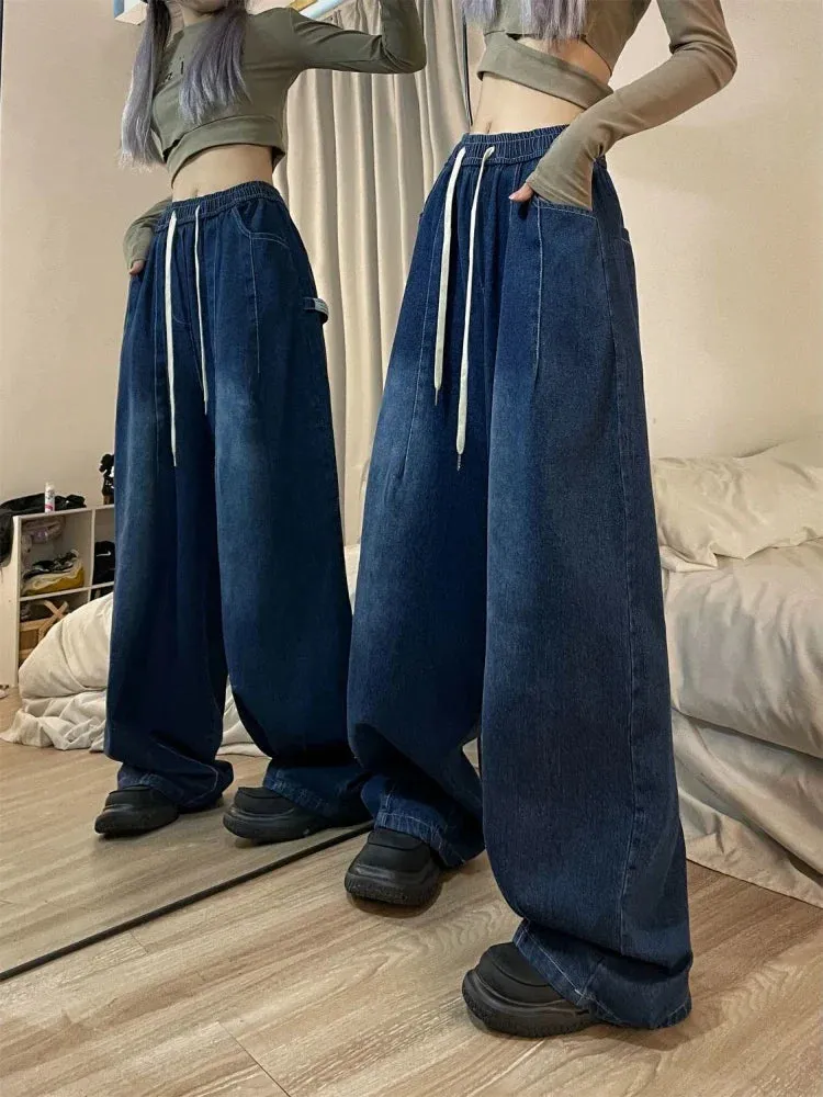 Vintage High Waist Oversized Denim Jeans