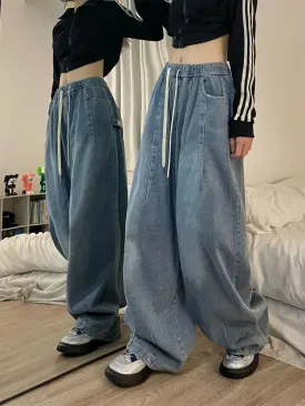 Vintage High Waist Oversized Denim Jeans